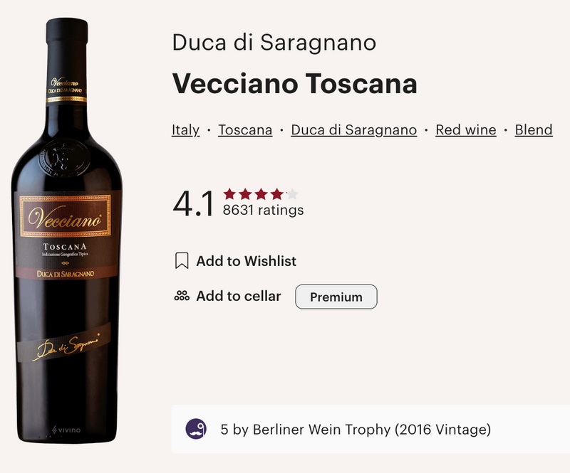 VECCIANO Duca Di Saragnano 2018 [Barbanera] 75cl