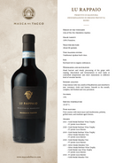 LU RAPPAIO 2021 [Masca Del Tacco] 75cl - Once Upon A Vine Singapore