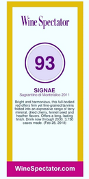 MONTEFALCO SAGRANTINO 2011 [Signae] 75cl - Once Upon A Vine