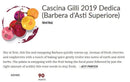 DEDICA Barbera d'Asti Superiore 2019 [Cascina Gilli] 75cl - Once Upon A Vine Singapore