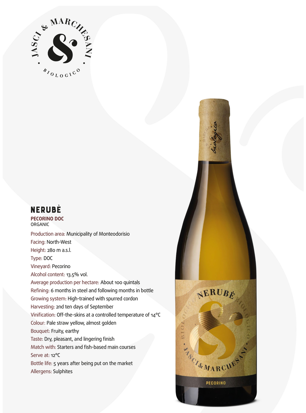 PECORINO Nerube 2022 [Jasci & Marchesani] 75cl Once Upon A Vine